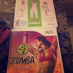 WII Fit Plus and Zumba Fitness DVD